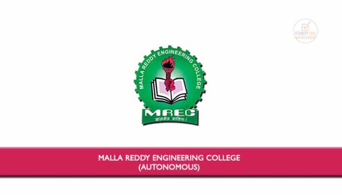 Malla Reddy Engineering College (Autonomous) Invited Applications From ...