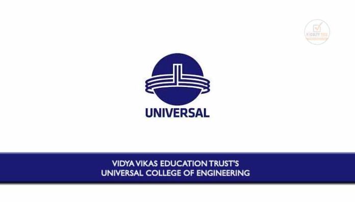 Vidya Vikas Education Trust's Universal College of Engineering Invites ...