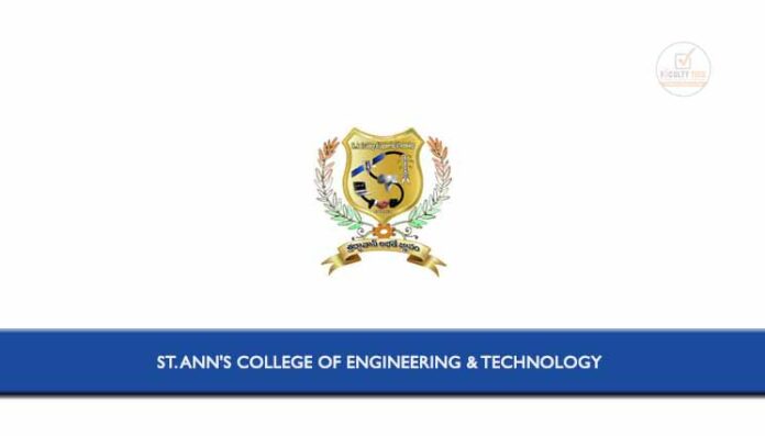 St. Ann's College of Engineering & Technology Applications are invited ...