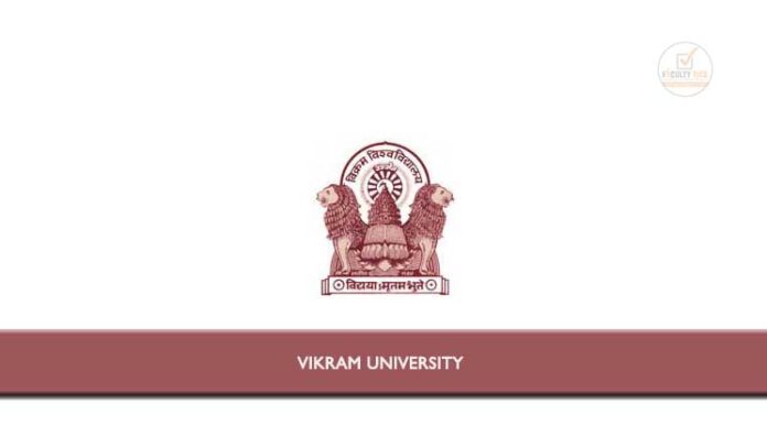 Vikram University Applications are invited from eligible candidates for ...