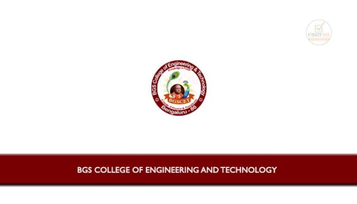 BGS College of Engineering and Technology Applications are invited from ...