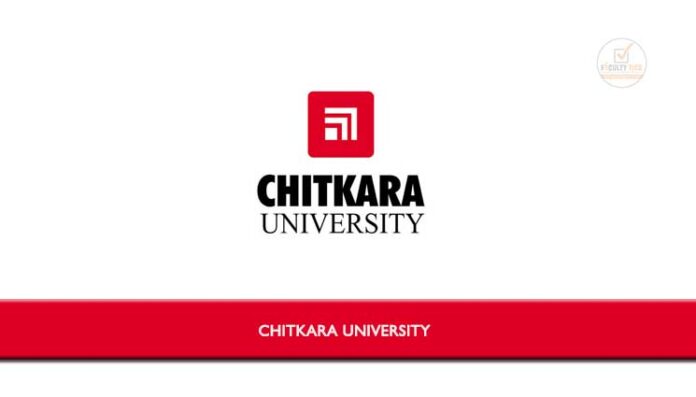 Chitkara University Invited Applications From Eligible Candidates For ...