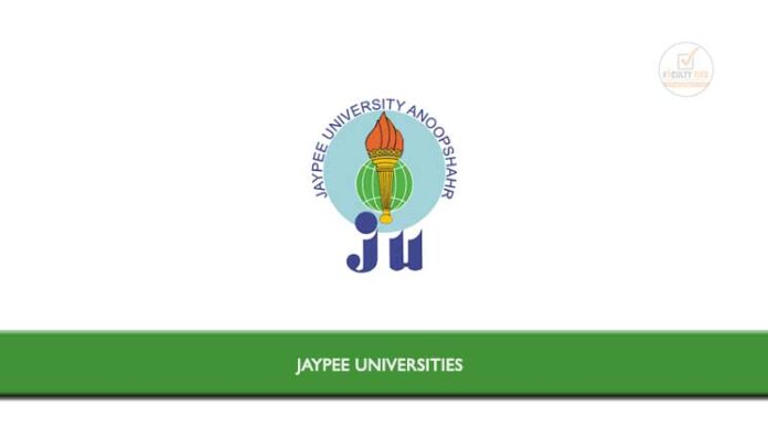 Jaypee Universities Applications Are Invited From Eligible Candidates 