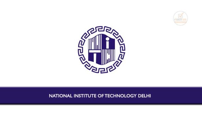 National Institute of Technology Delhi Extension notice Recruitment of ...