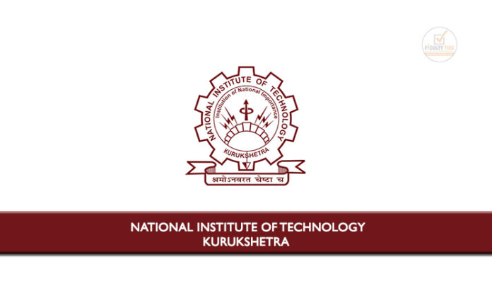 National Institute of Technology Kurukshetra Rolling Advertisement for ...