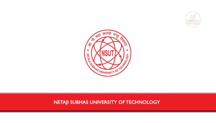 Netaji Subhas University Of Technology Invited Online Applications From ...