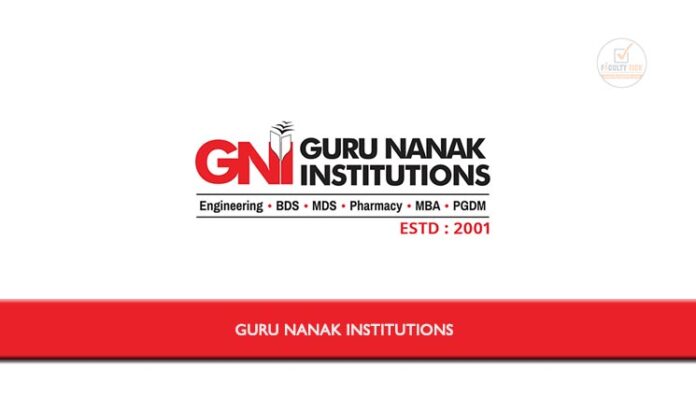 Guru Nanak Institutions Applications are invited from eligible ...