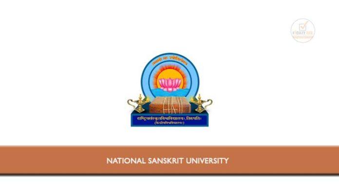National Sanskrit University invites eligible candidates for appearing ...