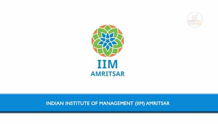 Indian Institute of Management Amritsar Applications are invited from ...