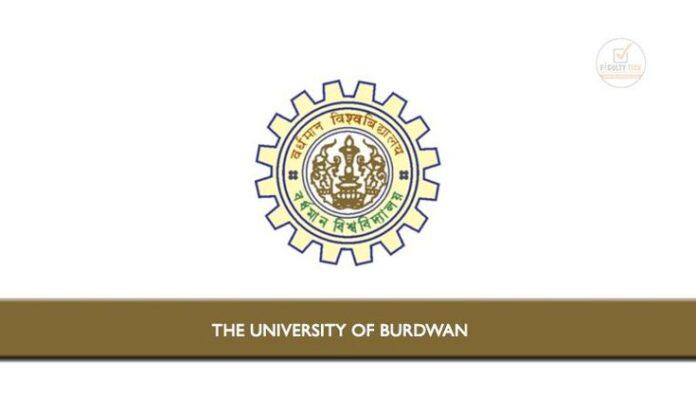 The University of Burdwan invited Applications from eligible candidates ...