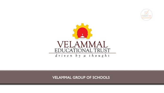 Velammal Vidhyashram School invited Applications from eligible ...